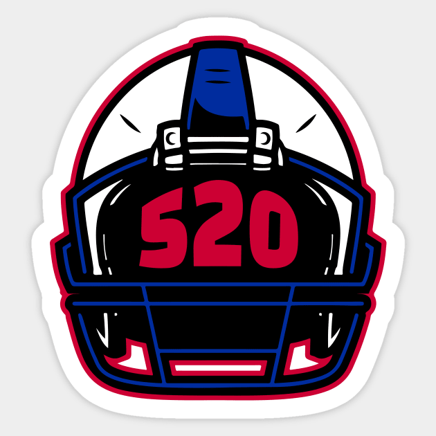 Retro Football Helmet 520 Area Code Tucson Arizona Football Sticker by SLAG_Creative